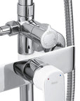 Zestaw Prysznicowy REA BLOOM BIAŁY CHROM WHITE CHROME