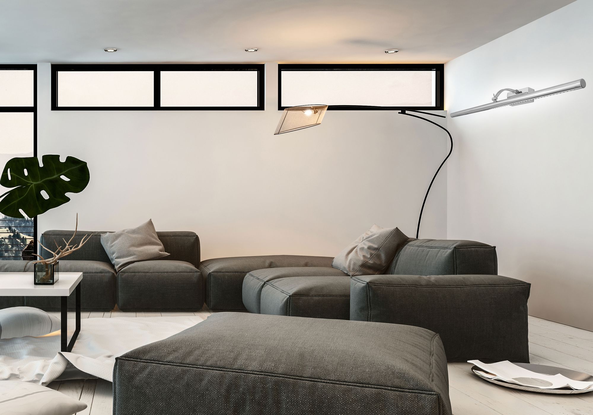 LAMPA KINKIET ŁAZIENKOWY LED NAD LUSTRO 7W 55CM APP365-1W CHROM