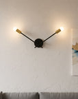 LAMPA ŚCIENNA KINKIET APP1119-2W Czarna  4