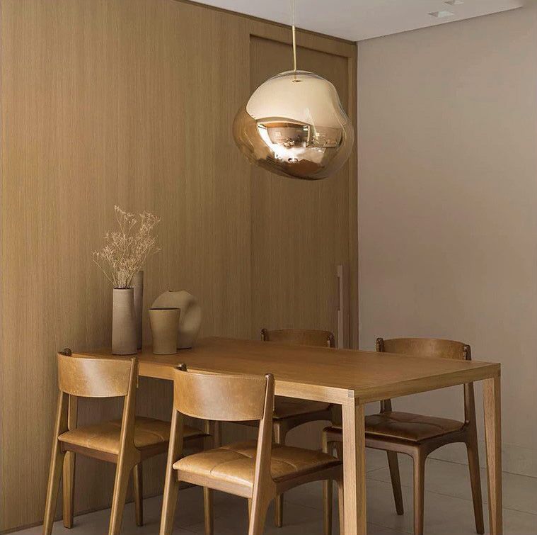 Lampa Sufitowa Wisząca Szklana APP331-1CP Złota
