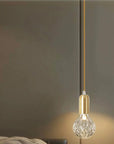 Lampa Sufitowa Wisząca Pojedyncza Retro APP649-1CP  Złota