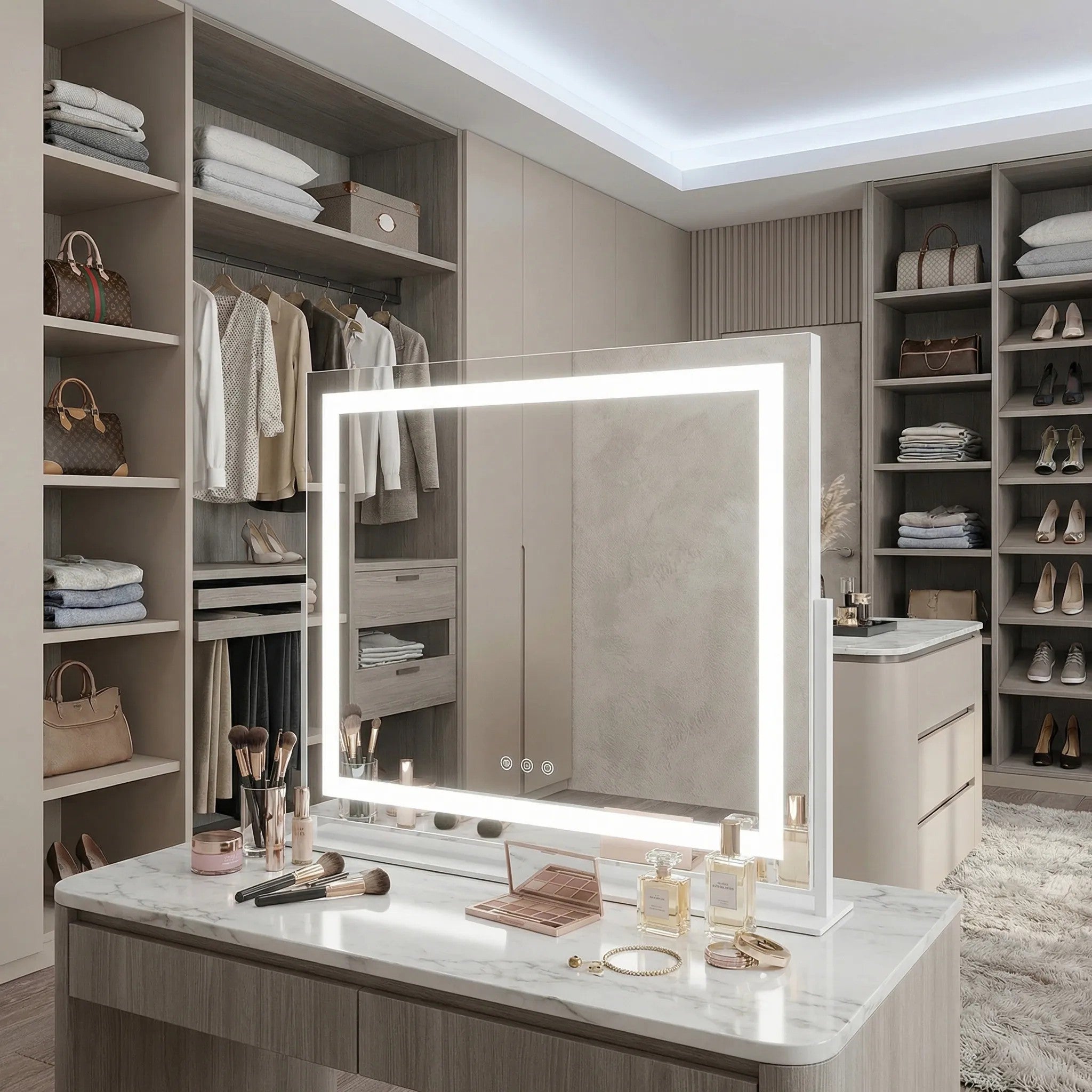 Lustro LED Studio White 58x45  9