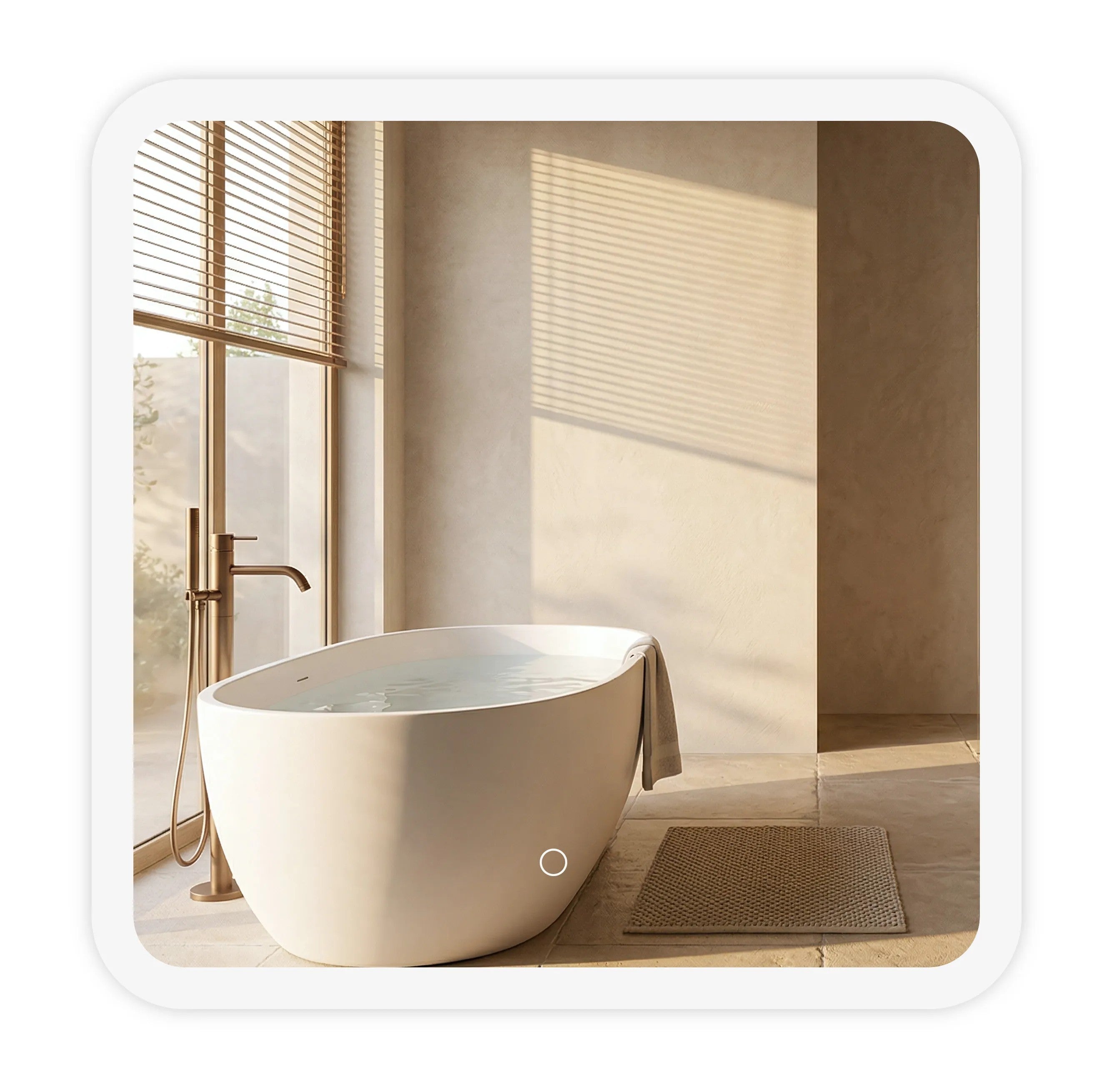 Lustro ścienne LED 70x70cm TOP-2  9