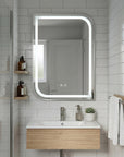 Lustro ścienne LED ZONE 80x60 Nikiel Szczotkowany  9