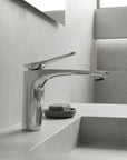 Bateria Umywalkowa PREMIUM REA Vision Chrom Niska  9