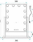 Lustro LED Style White 30x40  9