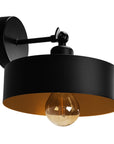 LAMPA ŚCIENNA KINKIET APP1332-1W BLACK GOLD  1