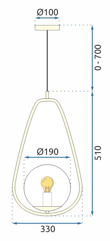 Lampa Sufitowa Wisząca Szklana Kula APP472-1CP Biała