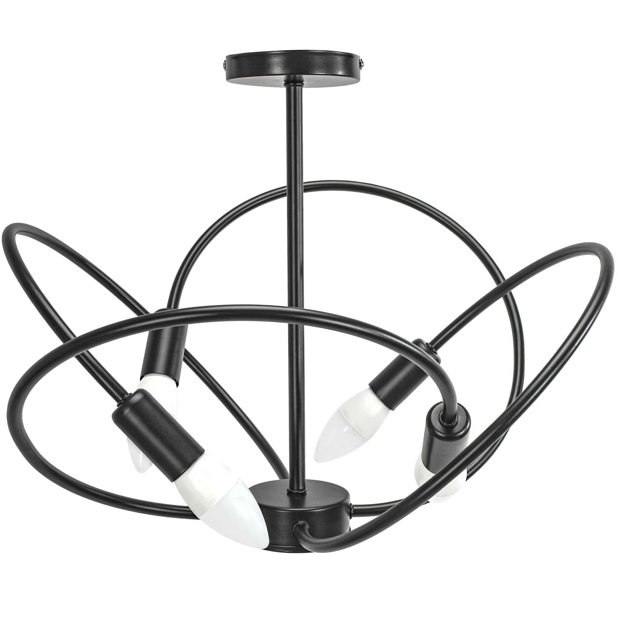 Lampa 4 APP1093-4C Czarna  8