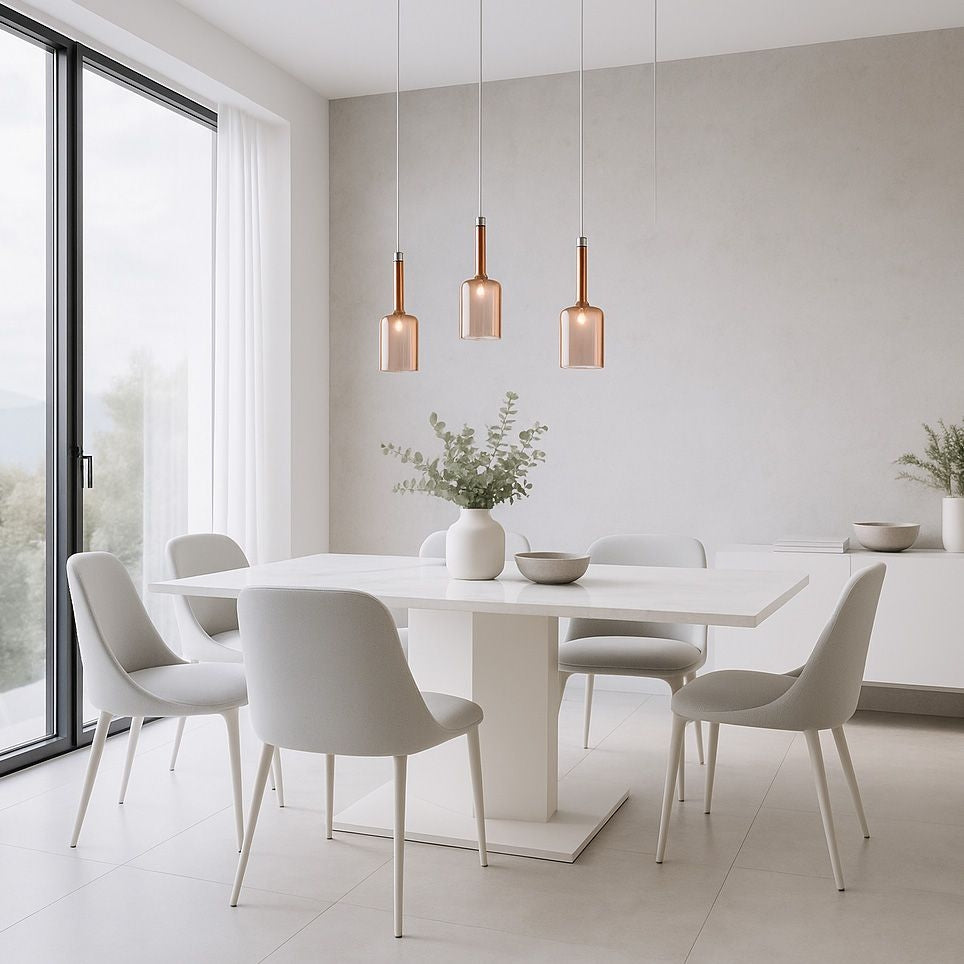 Lampa Sufitowa Wisząca Szklany Klosz APP1699-1CP Amber B  7