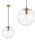 Lampa sufitowa wisząca szklana Lassi 20 cm app039-1cp Różowe Złoto