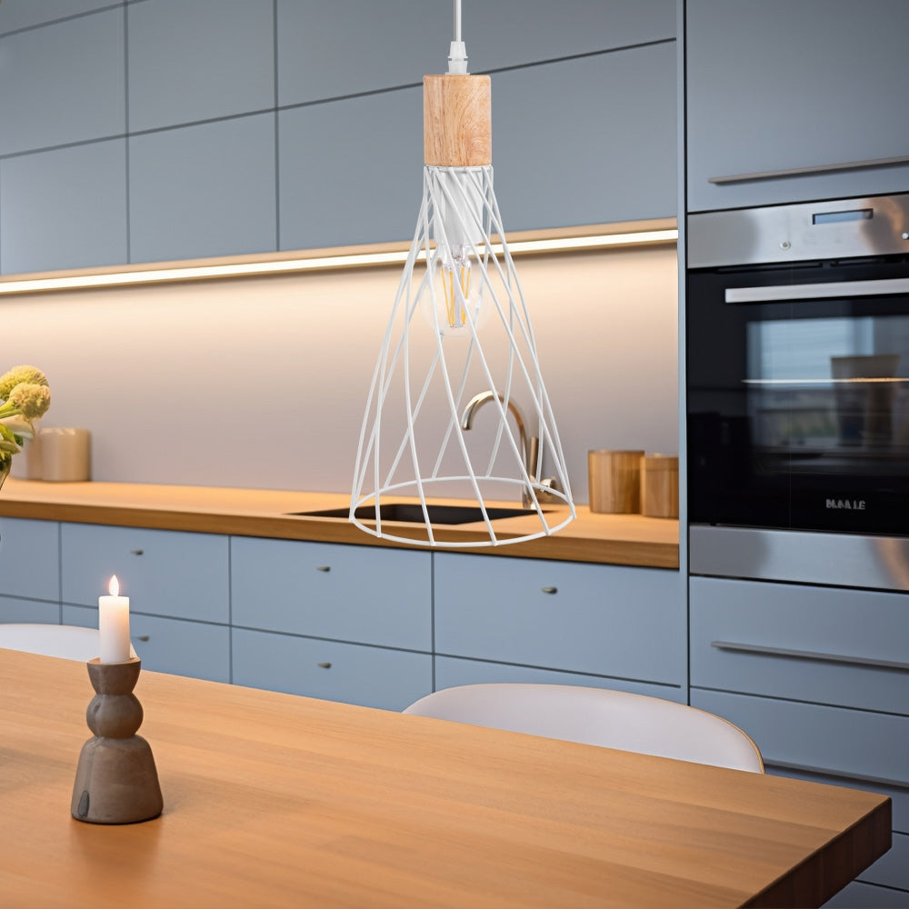 LAMPA SUFITOWA WISZĄCA APP1269-1CP Biała  5