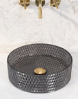 Umywalka nablatowa Rea Cristal Black