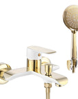 Bateria wannowa REA BLOOM biało złota White Gold