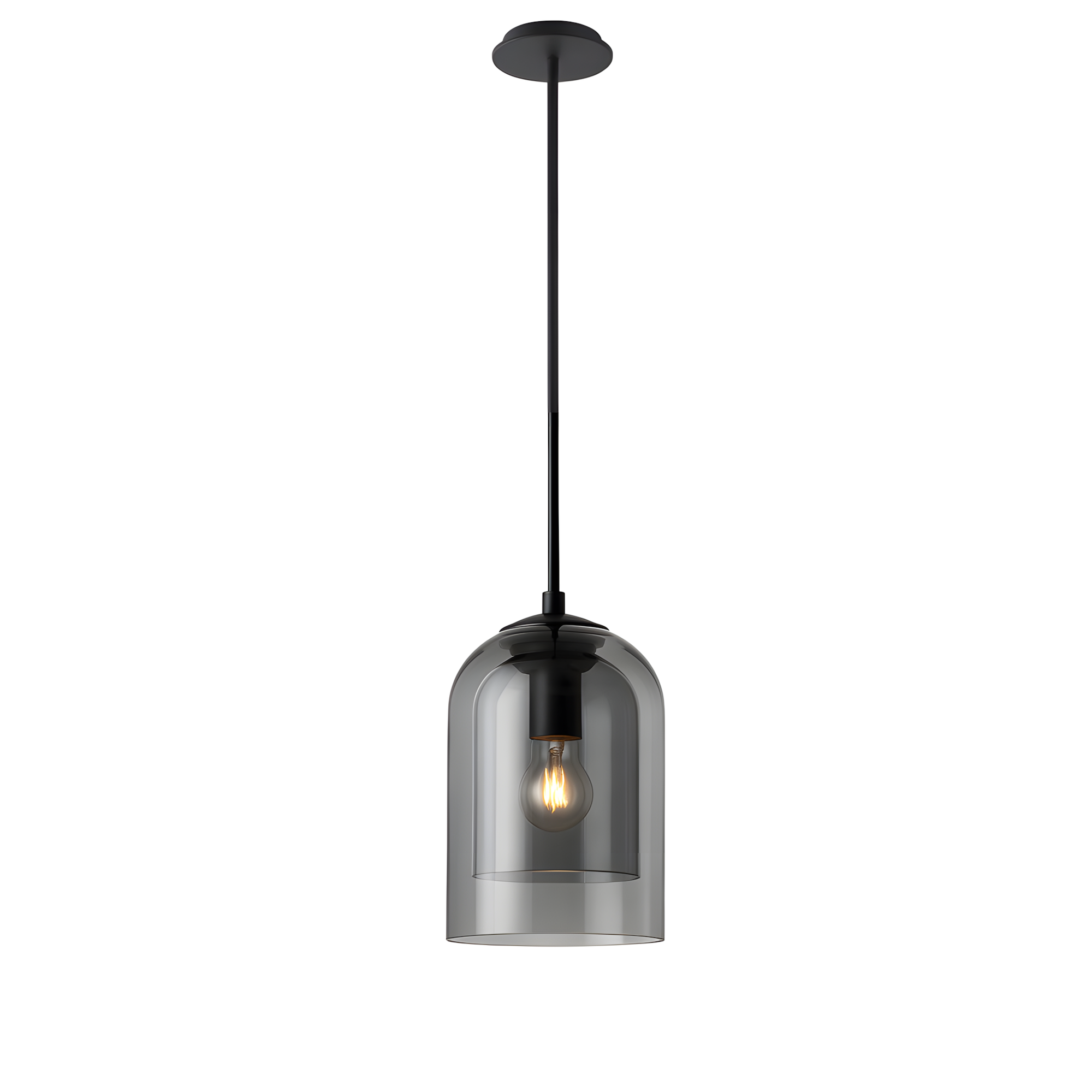 Lampa Wisząca APP1705-1PC Szara  1