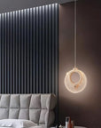 Lampa Wisząca Kryształowa Led Lhj110-1cp Jasne Różowe Złoto  5