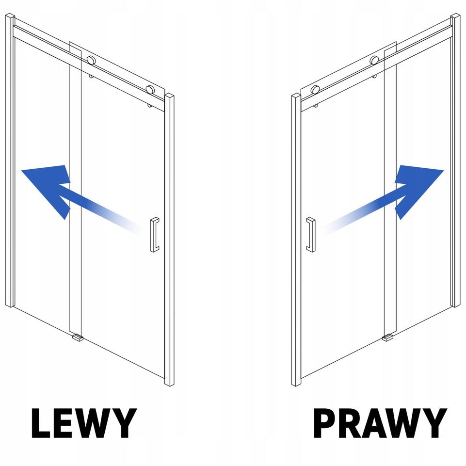 Drzwi prysznicowe Rea Nixon-2 130 Prawe