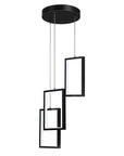 Lampa Sufitowa Wisząca Led Lhj087-3cp Czarna  1