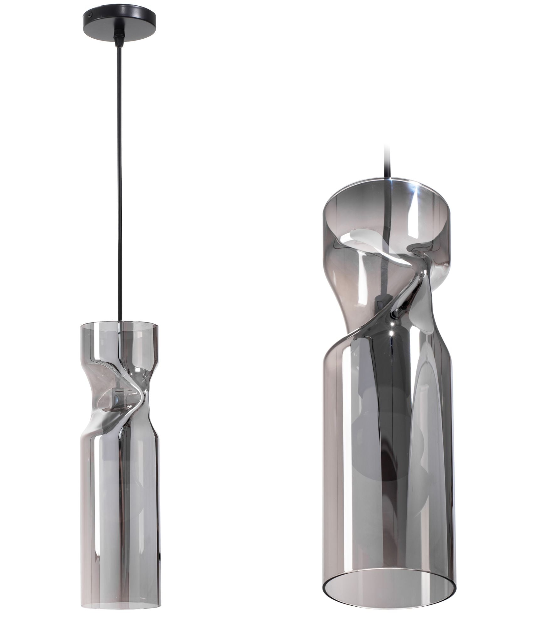 Lampa Sufitowa Wisząca Szklana APP900-1CP Dark