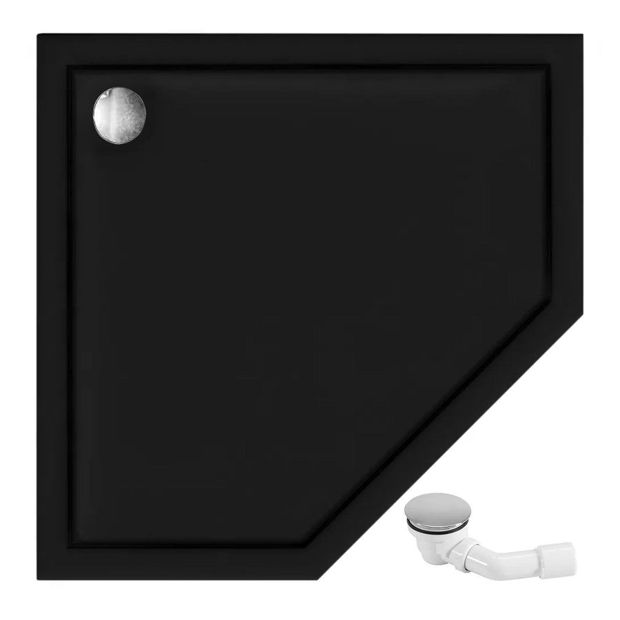 Kabina Prysznicowa Rea DIAMOND 90x90 Miedź Szczotkowana Z brodzikiem Diamond czarny 6
