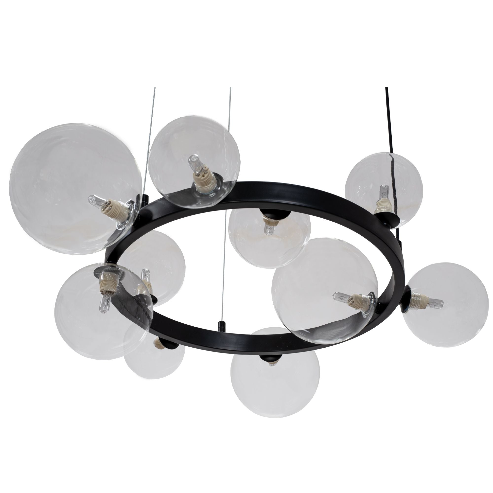 Lampa Wisząca APP1159-10CP Czarna