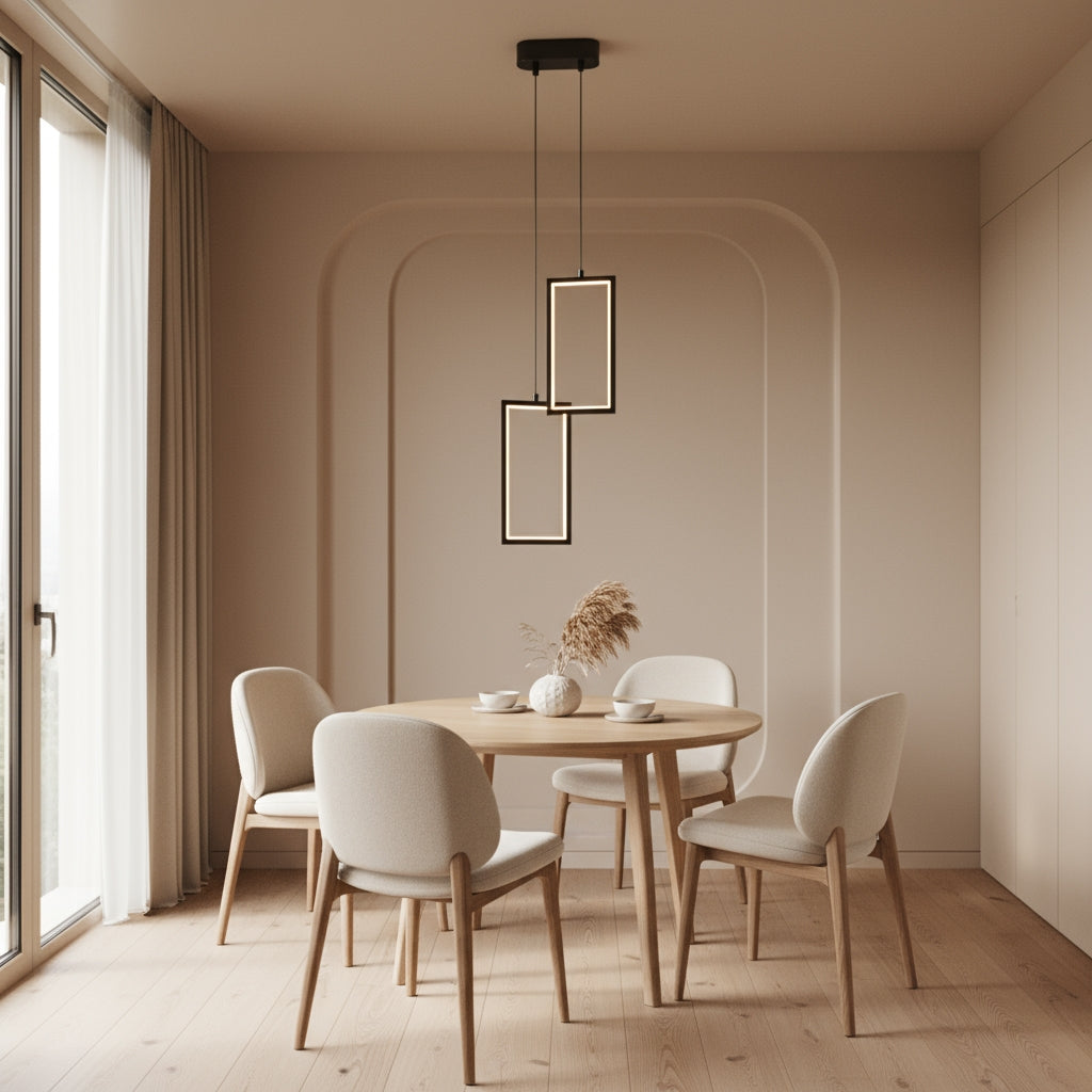 Lampa Sufitowa Wisząca Led Lhj085-2cp Czarna  6
