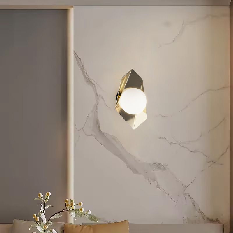 LAMPA ŚCIENNA KINKIET APP1411-W CZARNO/ZŁOTA