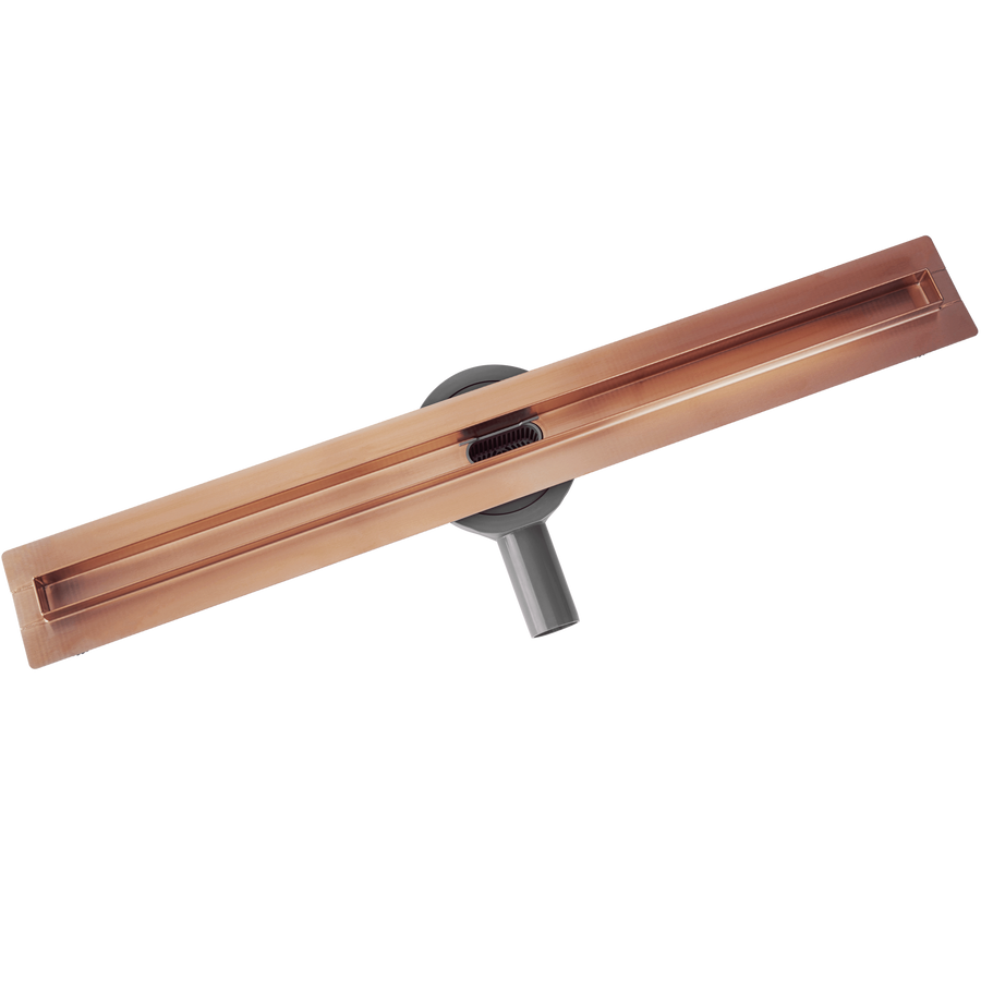 Odpływ Liniowy REA NEOX SLIM PRO Miedź Szczotkowana 90  3
