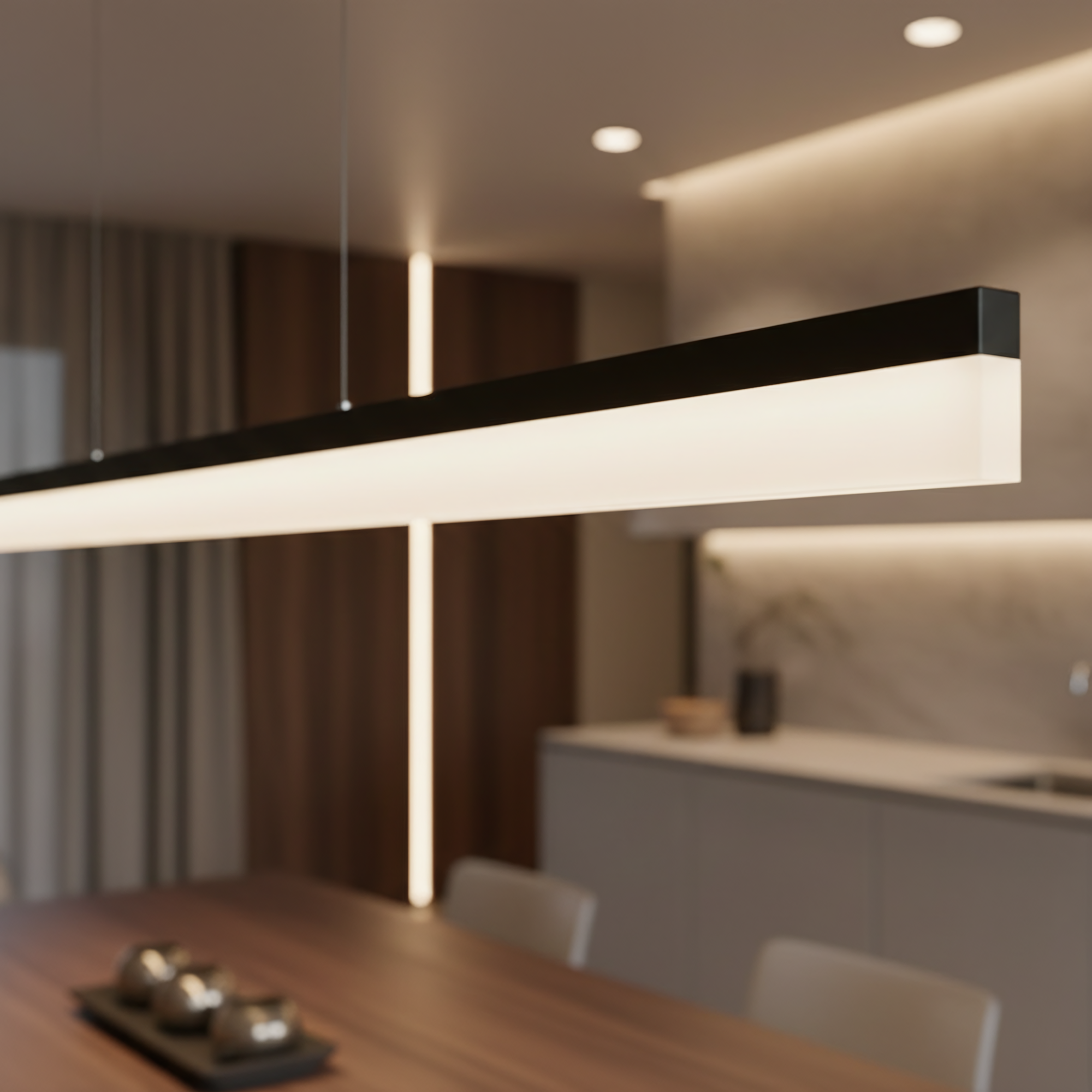 Lampa Wisząca Led App1695-cp 200 Cm Czarna  4