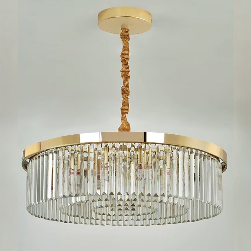 Lampa kryształowa wisząca APP1531-8CP4 Złota  5