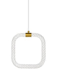 Lampa Sufitowa Wisząca Led Lhj056-cp1 Złota Szczotkowana  5