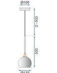 Lampa Sufitowa Wisząca Led G087-1cp Czarna Metaliczna  9