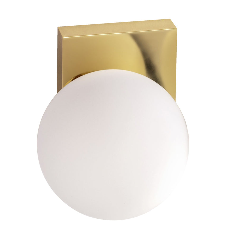 Lampa Ścienna Kinkiet Szklana Kula APP1009-1W Złota