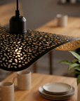 LAMPA SUFITOWA WISZĄCA APP1468-1CP czarna/stare złoto  3