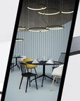 Lampa Ring 3 led + pilot APP752-30-40-50 Czarna