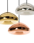 Lampa Sufitowa Wisząca Szklana Lustrzana APP322-1CP SREBRNA