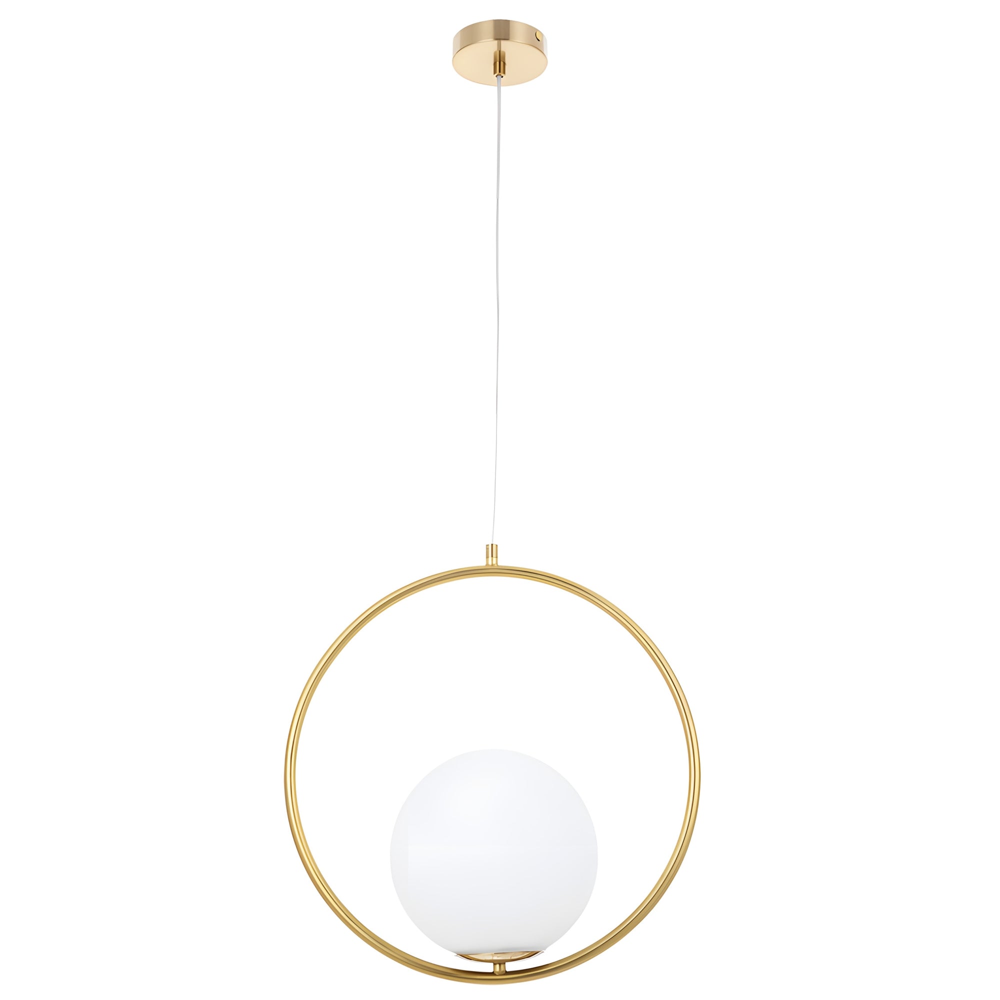 Lampa Sufitowa Wisząca Szklana Kula G109-1w Złota  1