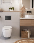 Stelaż zestaw podtynkowy do mis WC z przyciskiem F Black