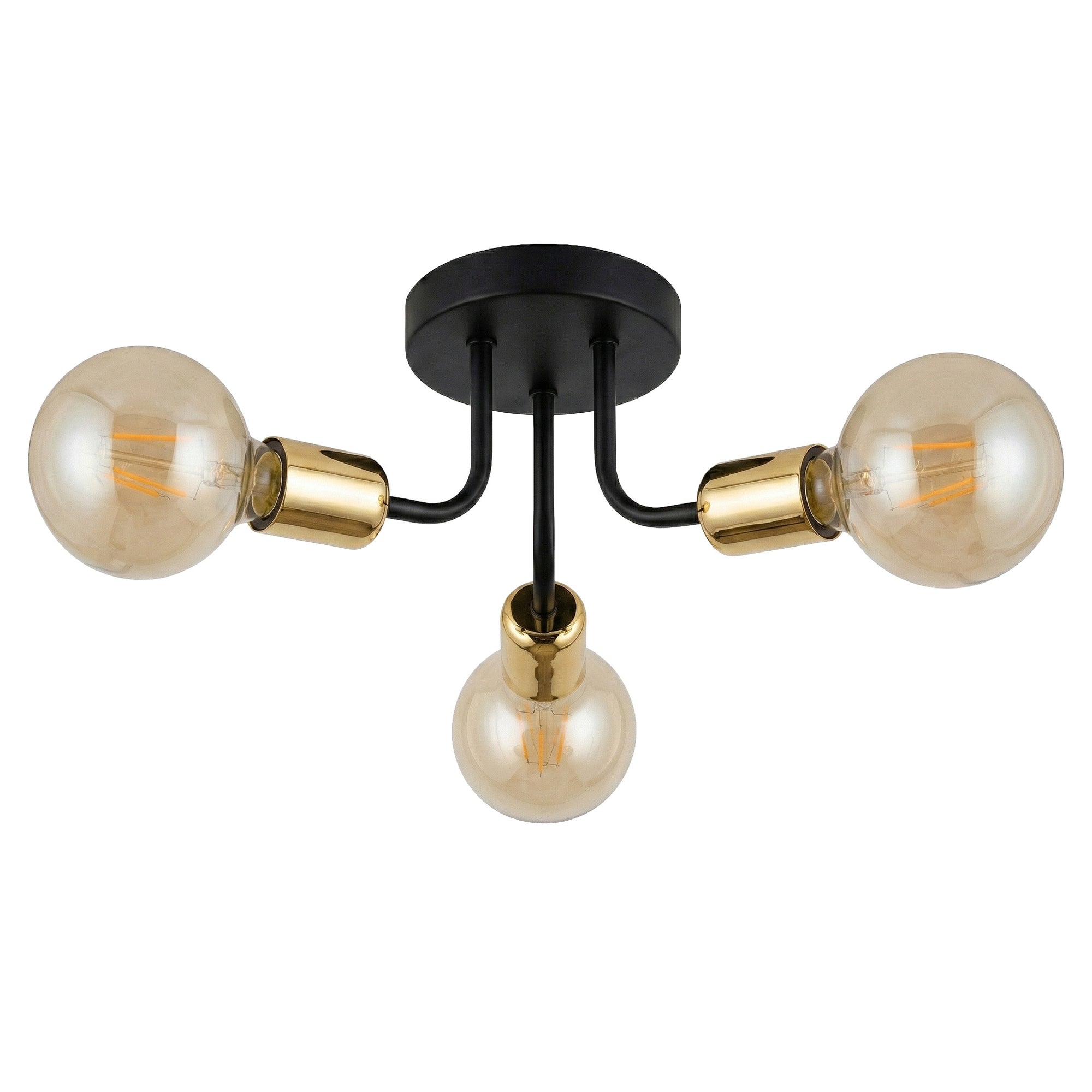 Lampa Wisząca APP1117-3C Czarno Złota  1