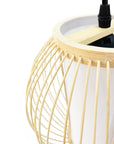 Lampa Wisząca Bambusowa APP1634-1CP  2