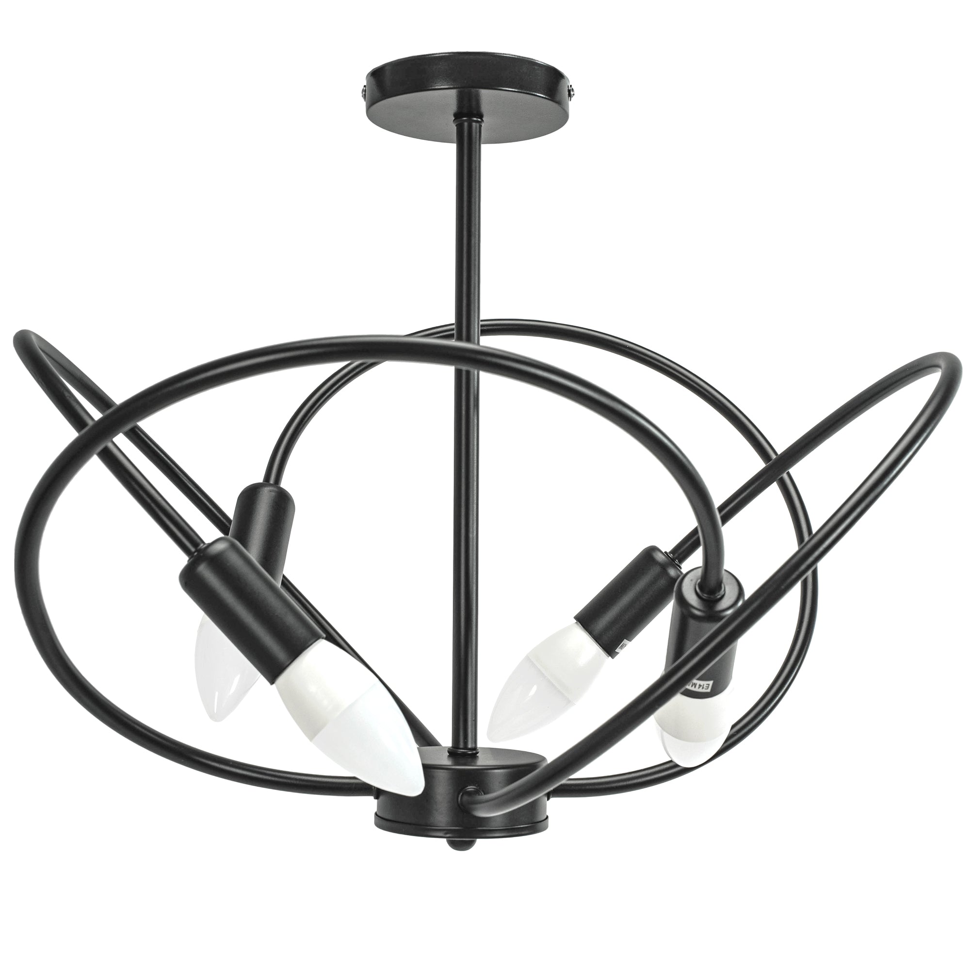 Lampa 4 APP1093-4C Czarna  1