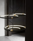 Lampa Ring led + pilot APP692-30-50 Czarna
