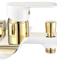Bateria wannowa REA BLOOM biało złota White Gold