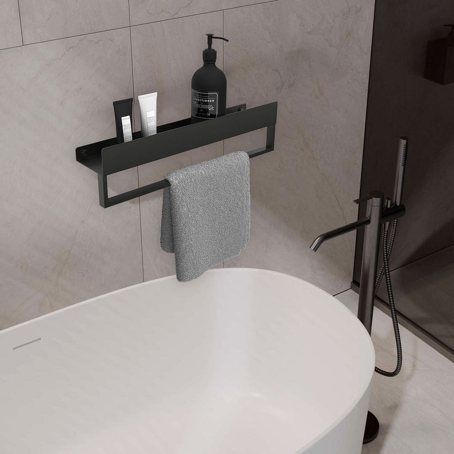 Półka łazienkowa wannowa SF01 60cm czarny mat