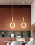 Lampa Wisząca Led Lhj058-cp1 Złota Szczotkowana  5