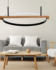 Lampa Led Wisząca Drewno App1530-cp  5