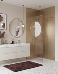 Kabina Prysznicowa Walk-in Rea Flexi Transparent / Brush Gold 130  4