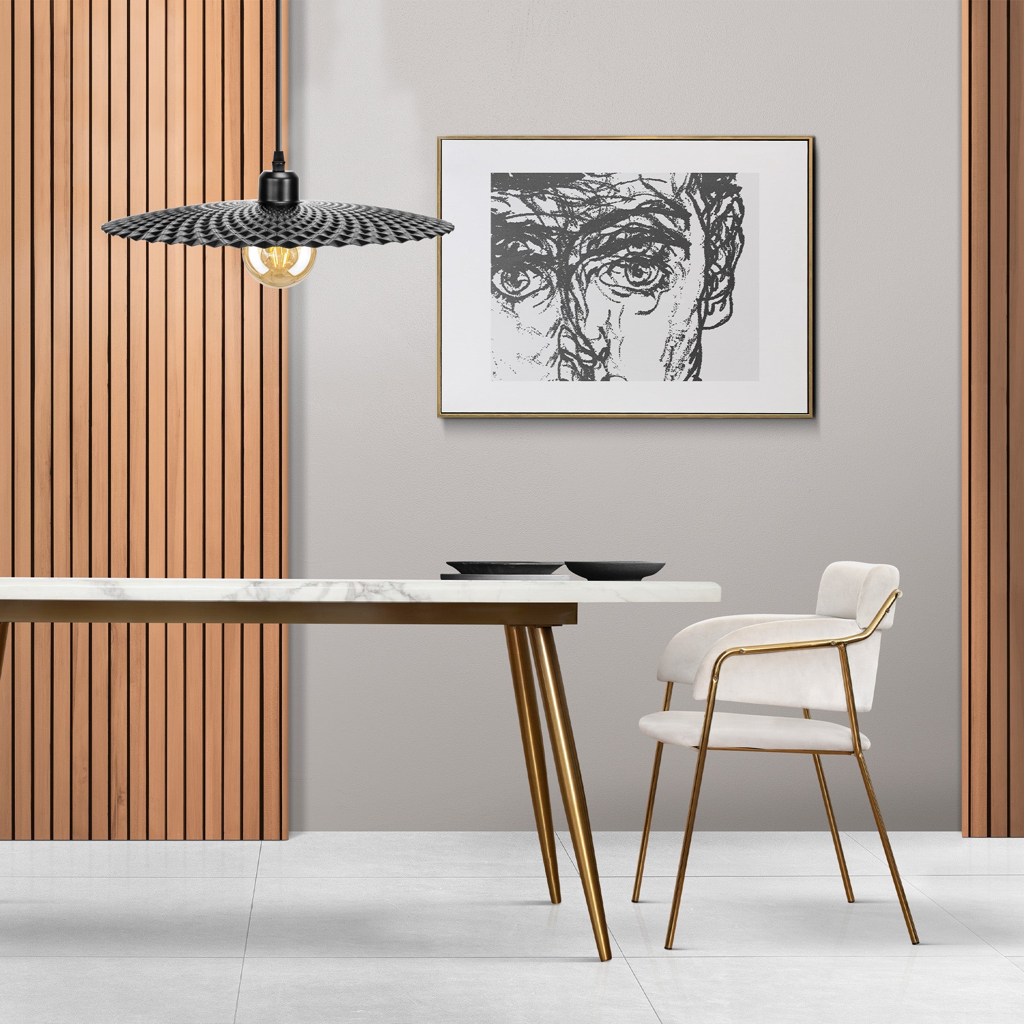 Lampa Wisząca APP1289-1CP Black  7