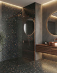 Kabina prysznicowa Walk-In Rea Flexi Grey / Brush Copper 110  9
