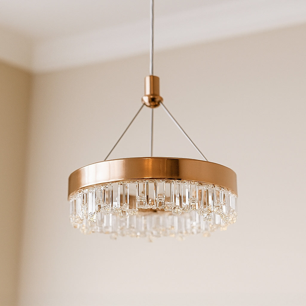 Lampa Wisząca Led Lhj097-cp Jasne Różowe Złoto  2